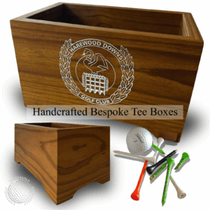 Bespoke Broken tee boxes with natural graining