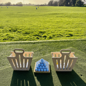 Birch plywood driving range baskets